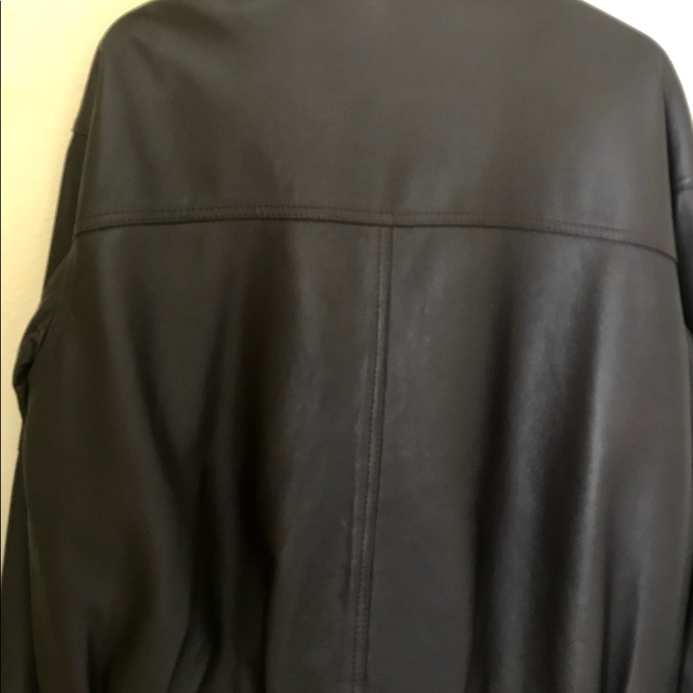 Vintage Brown real genuine leather jacket size XL - Picture 6 of 8